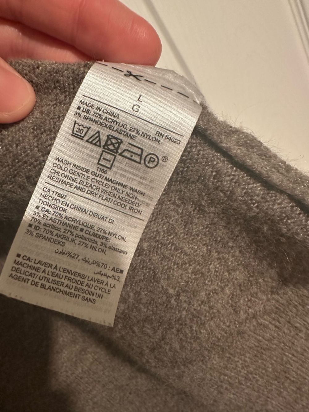 Old Navy Open-Front Brownish Gray Cardigan with Pockets - Picture 4 of 5